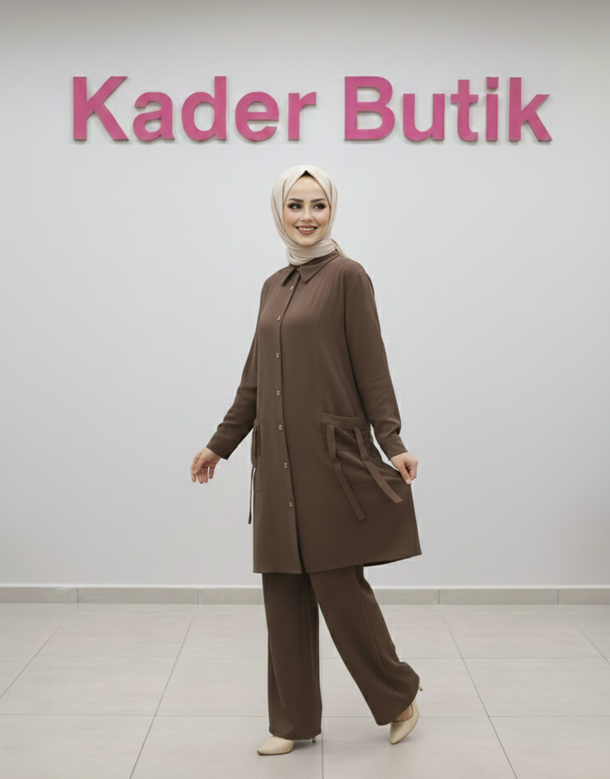 Tensel Cupra pantolonlu takım - Görsel 9