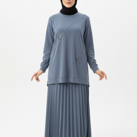 Örme Krep 1. Kalite Etekli Takım