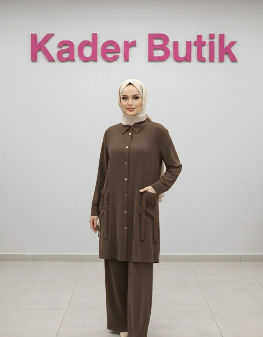 Tensel Cupra pantolonlu takım - Görsel 5