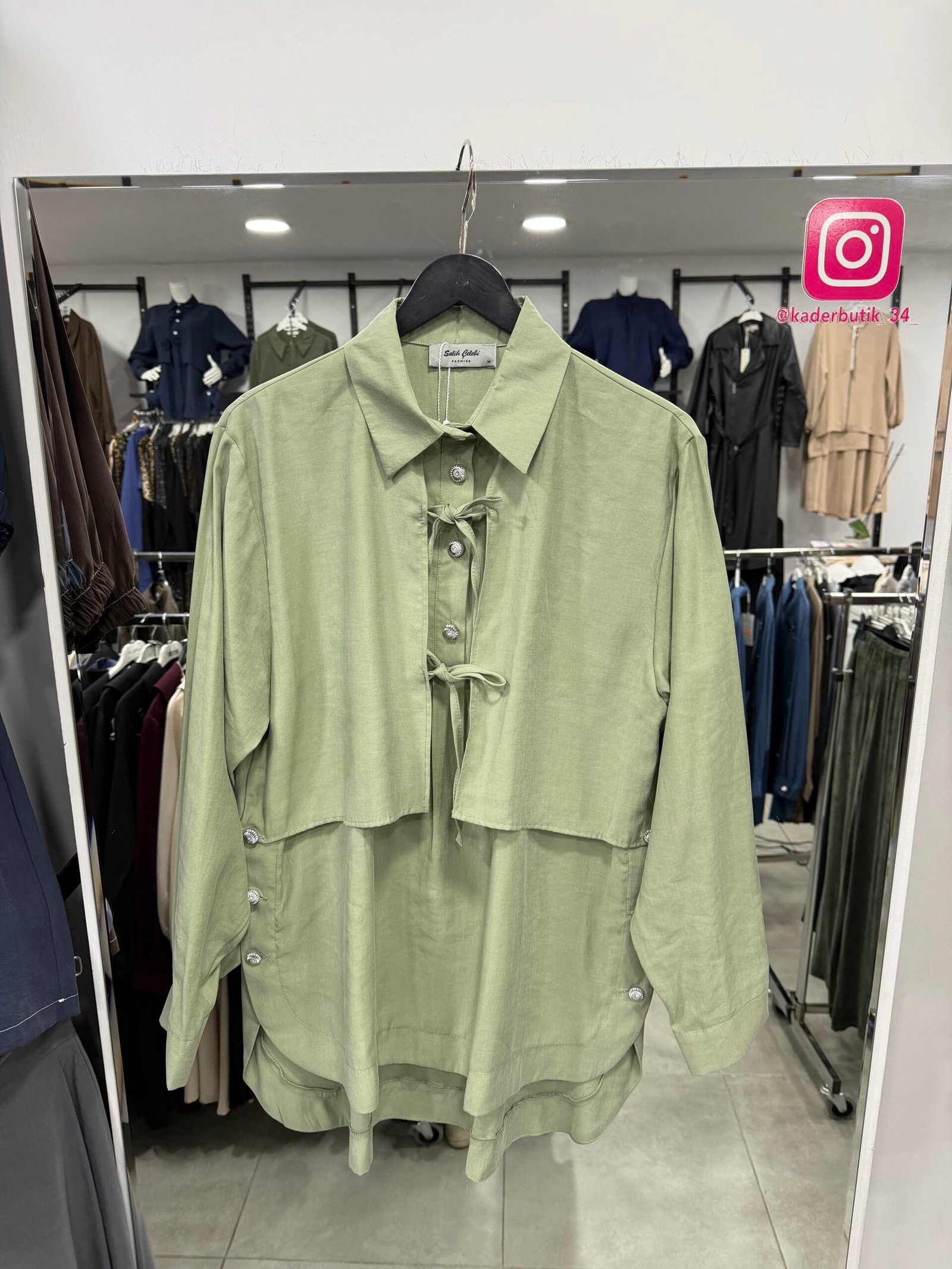 A Kalite Modal Fiyonk Detaylı Gömlek - Görsel 5