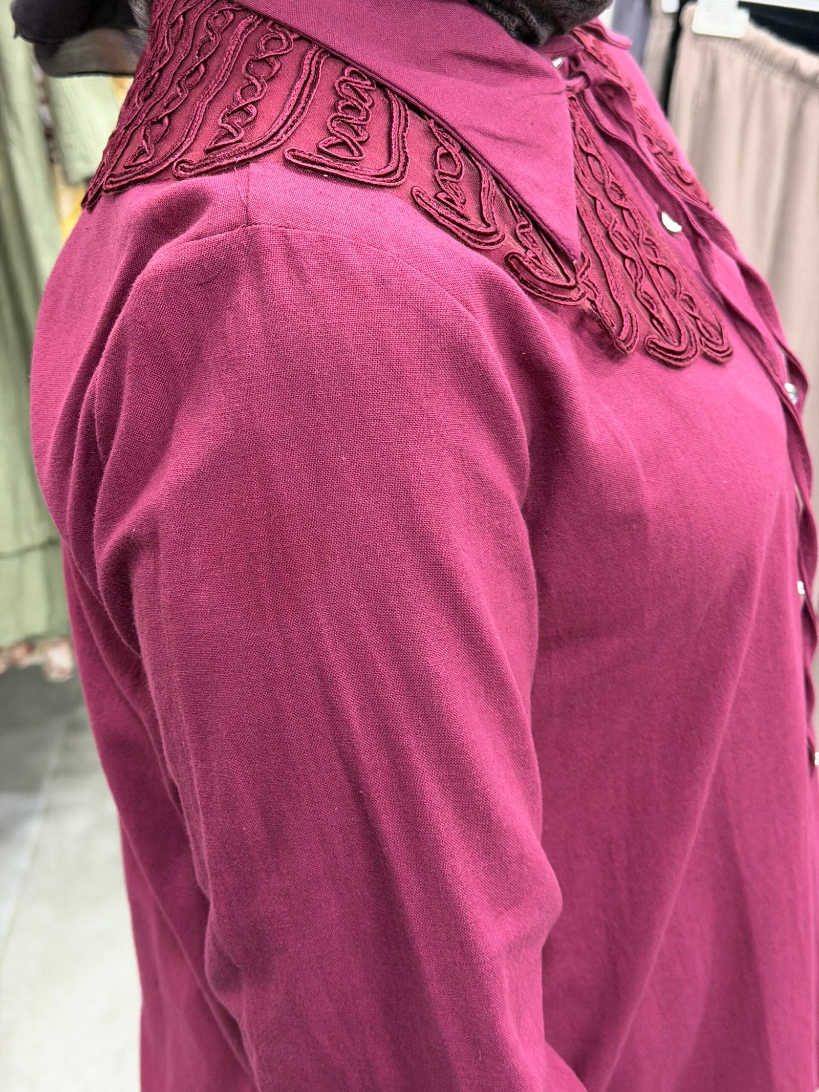 A kalite Keten Gömlek - Görsel 3