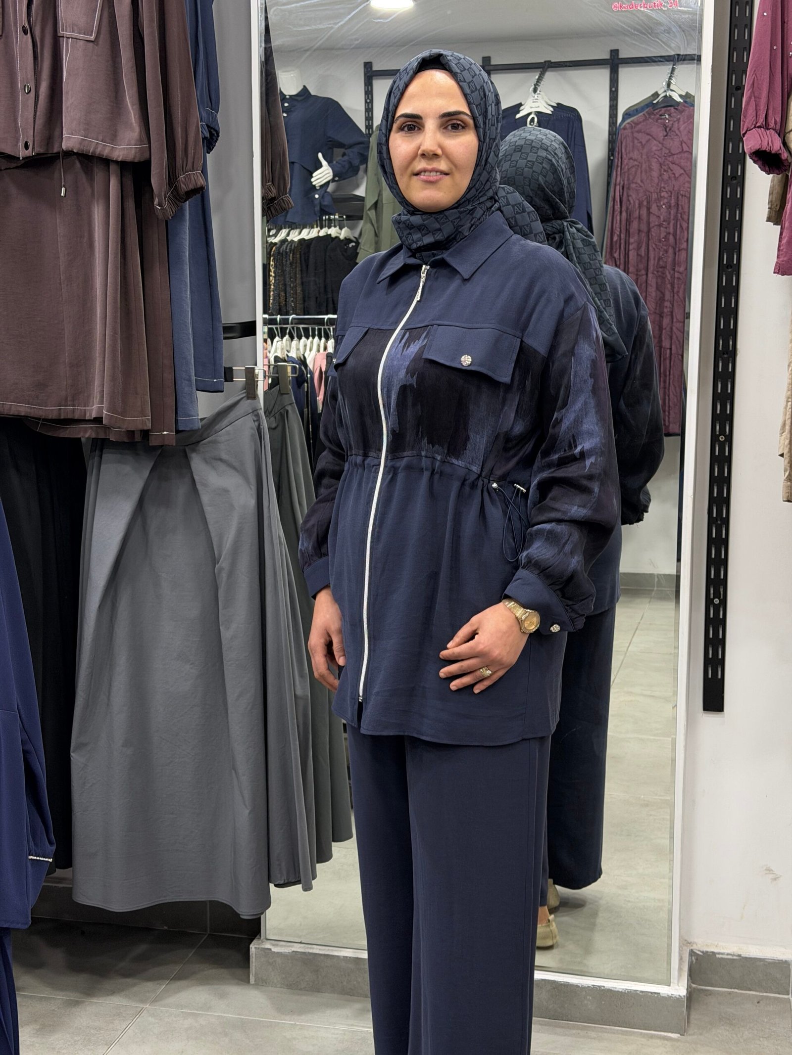 İpek ve Tensel Cupra Karışımılı Pantolonlu Takım - Görsel 5