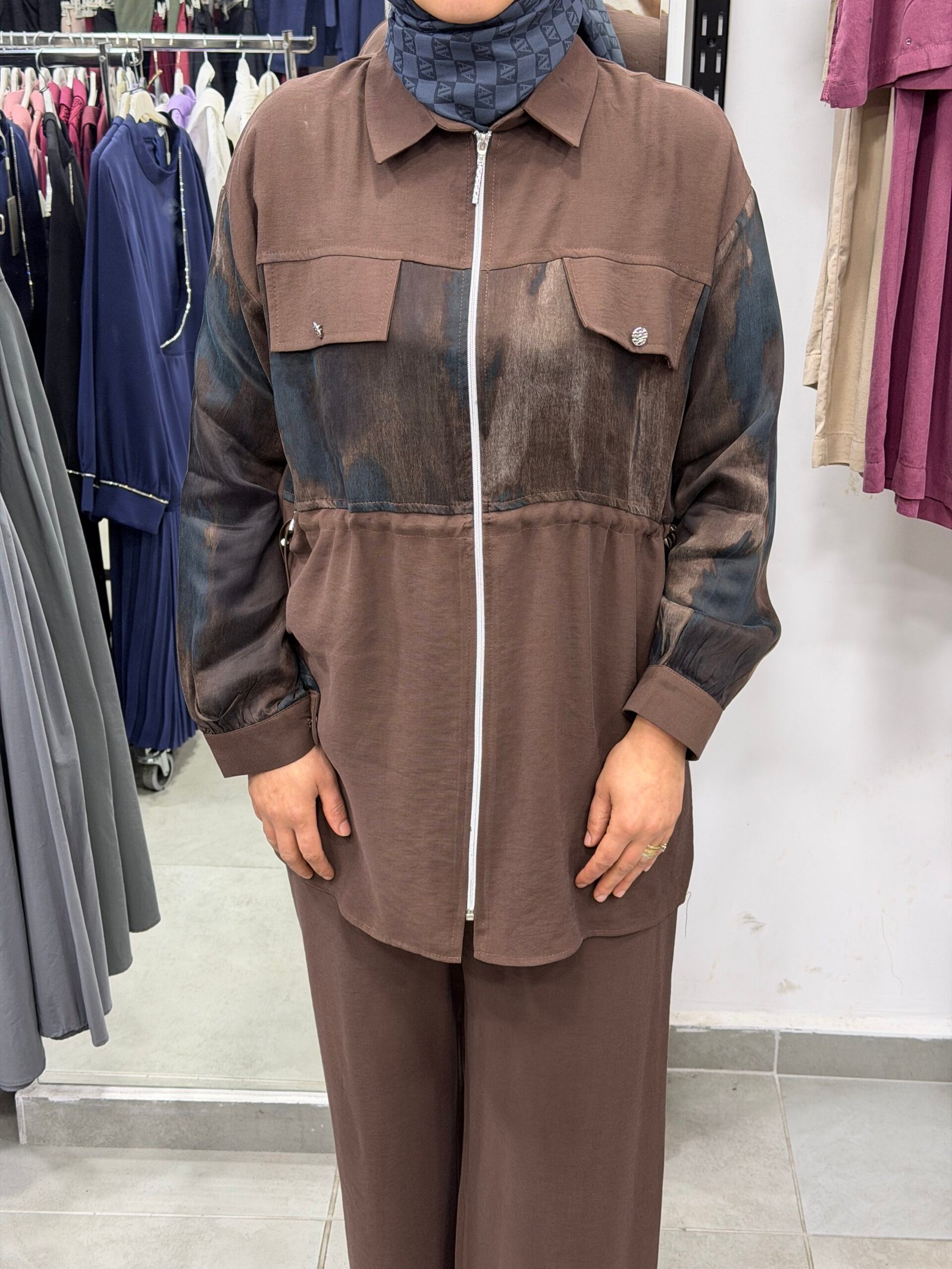 İpek ve Tensel Cupra Karışımılı Pantolonlu Takım - Görsel 6