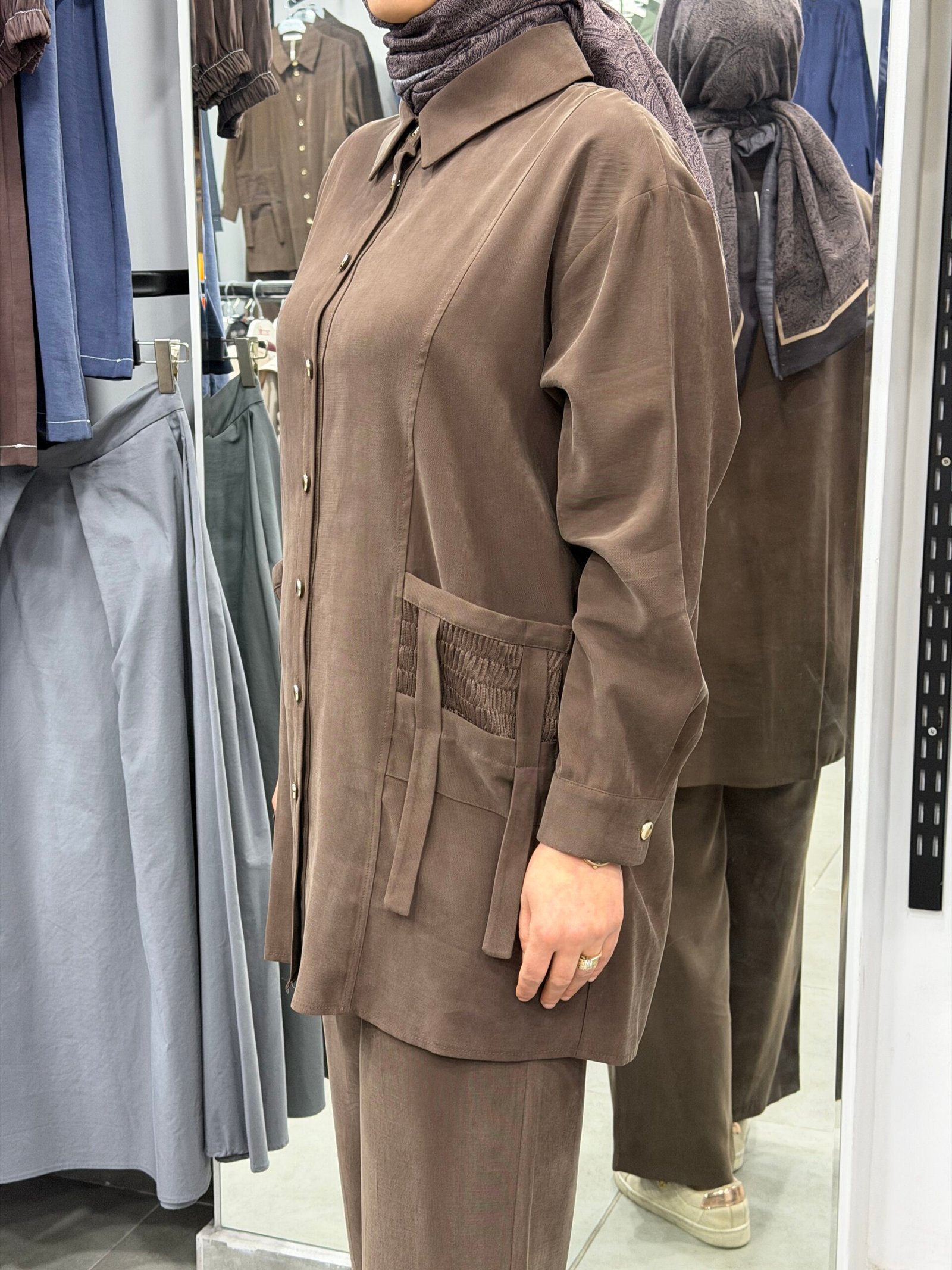 Tensel Cupra pantolonlu takım - Görsel 4