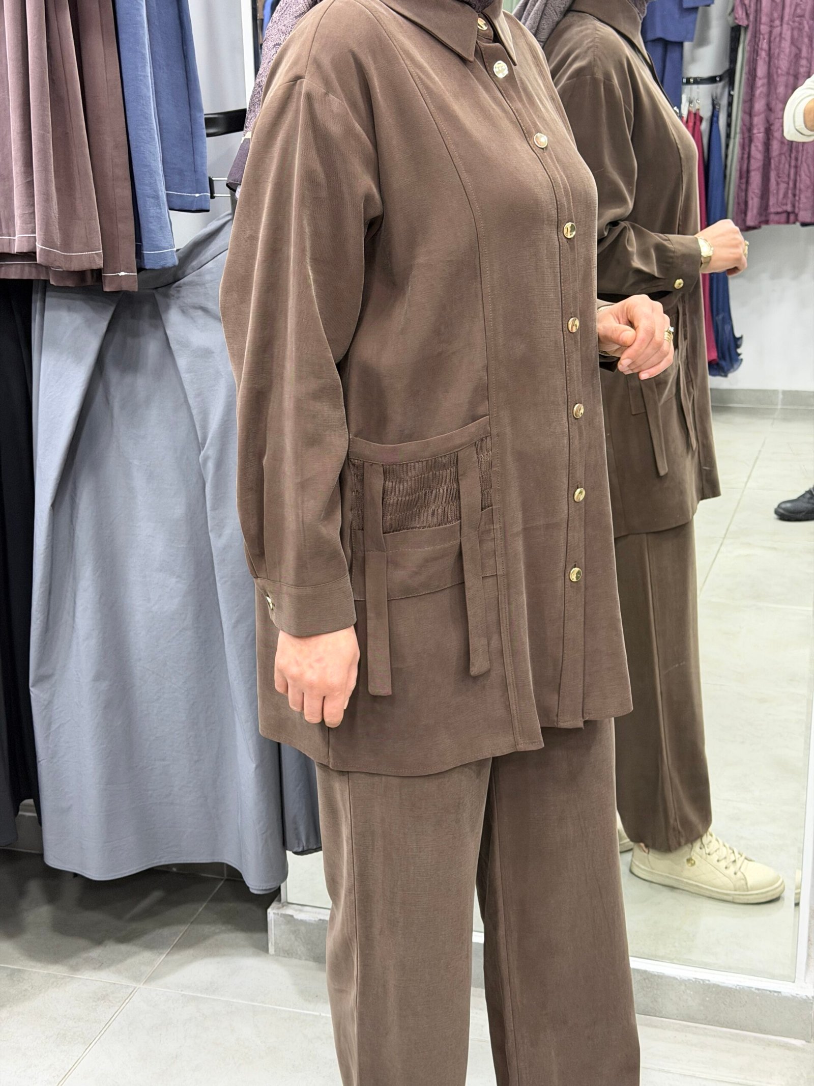 Tensel Cupra pantolonlu takım - Görsel 6