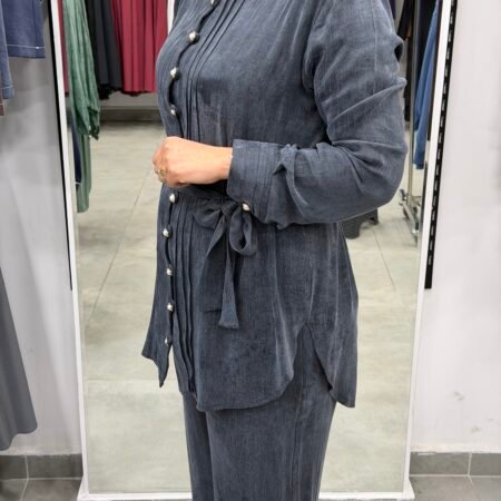 İpek Cupra Pantolonlu Takım