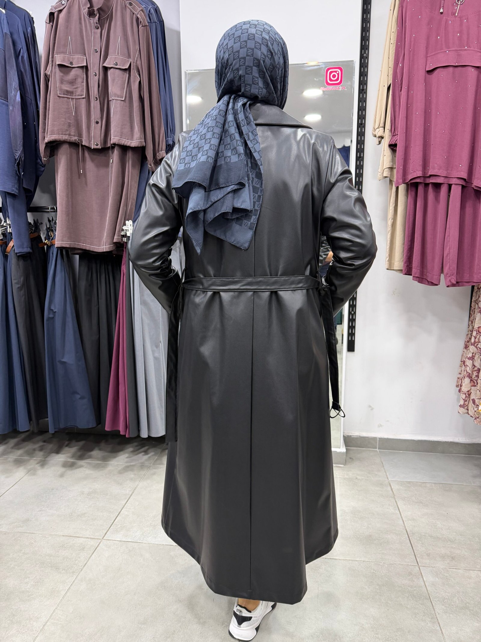 Deri Trençkot - Görsel 4