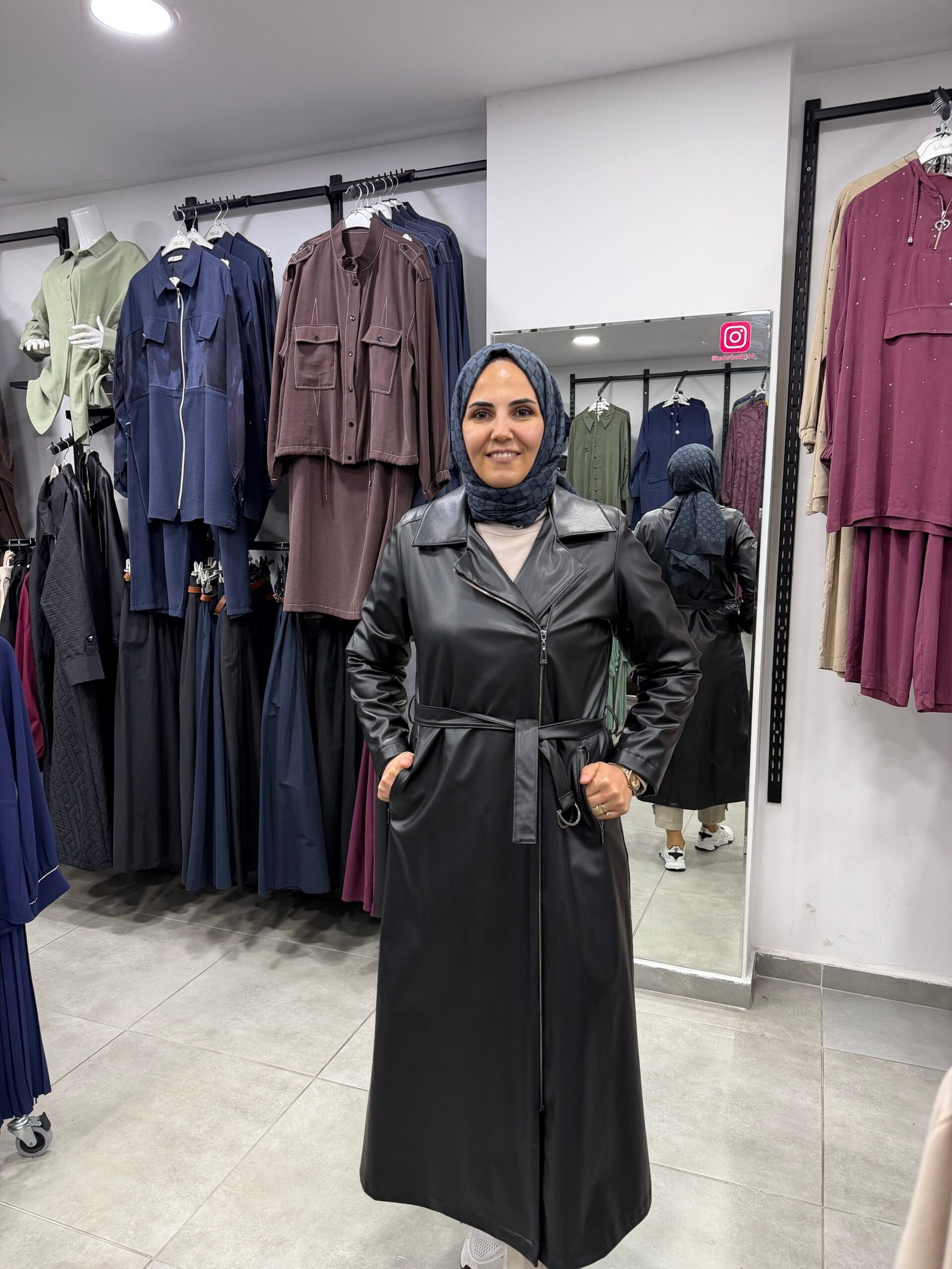 Deri Trençkot - Görsel 3