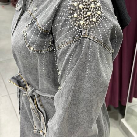 Premium Omuz Taş Detaylı Kot Takım