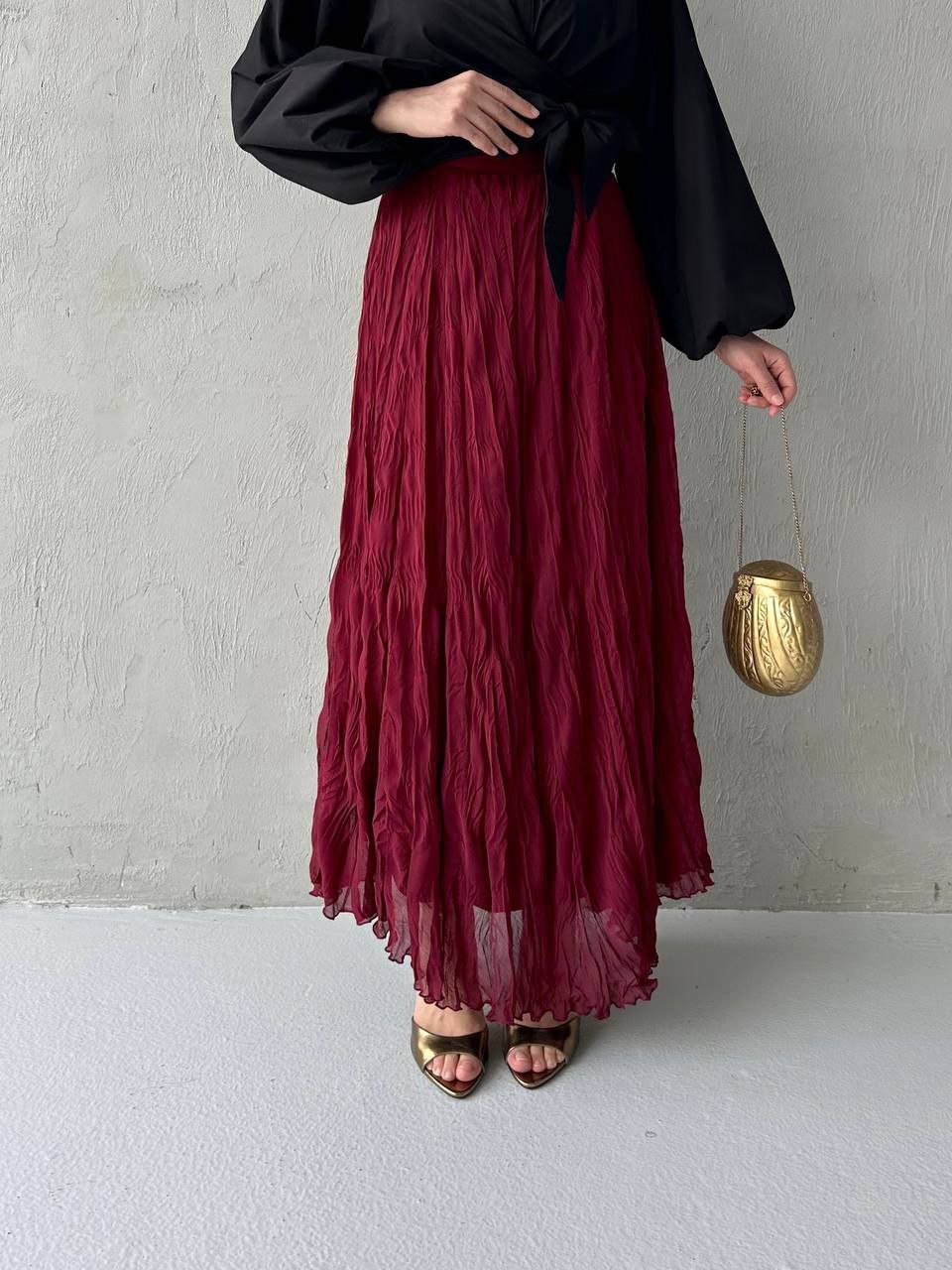 A Kalite Şifon Etek - Görsel 3