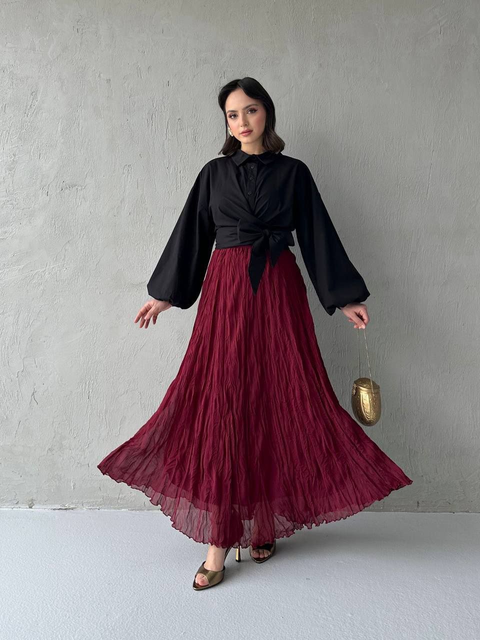 A Kalite Şifon Etek - Görsel 5