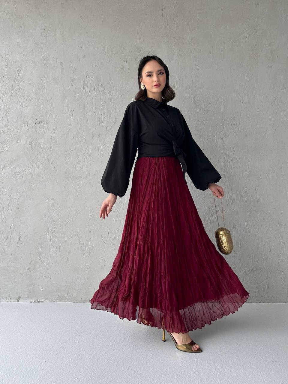 A Kalite Şifon Etek - Görsel 8