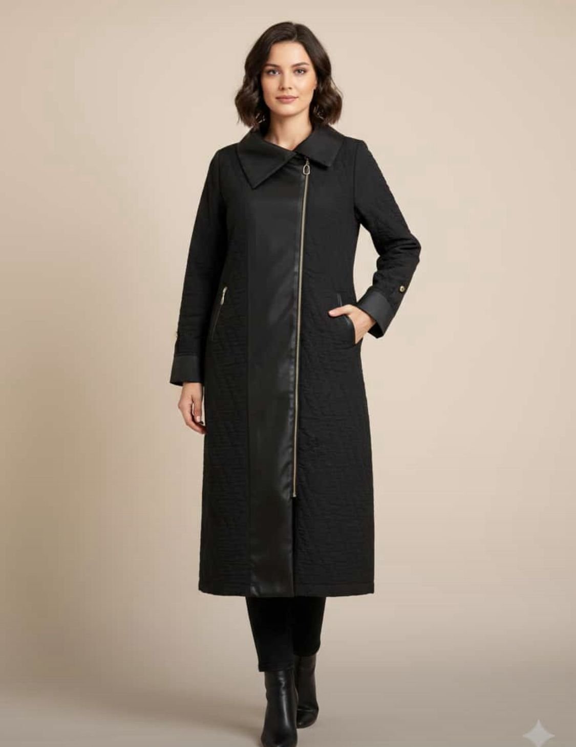 Yan Fermuar Detaylı A Sınıf Kapitone