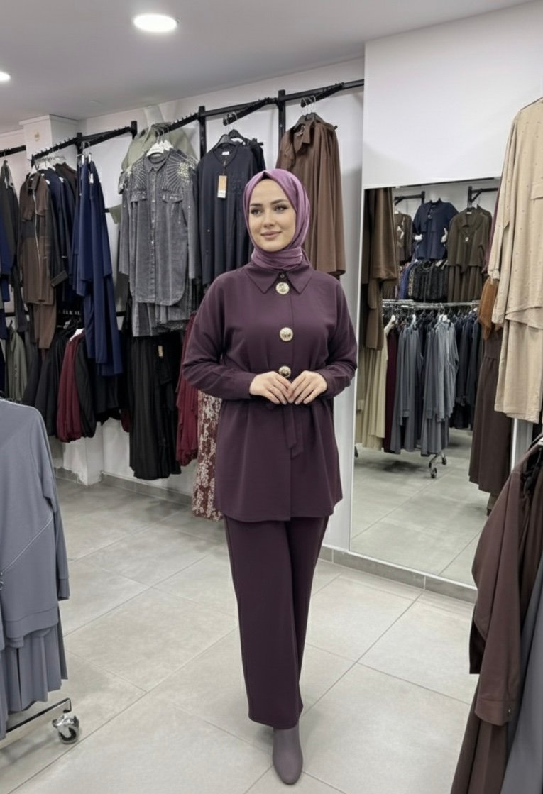 Tensel Cupra Pantolonlu Takım