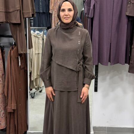 Tensel Cupra Asimetrik Detaylı Etekli Takım