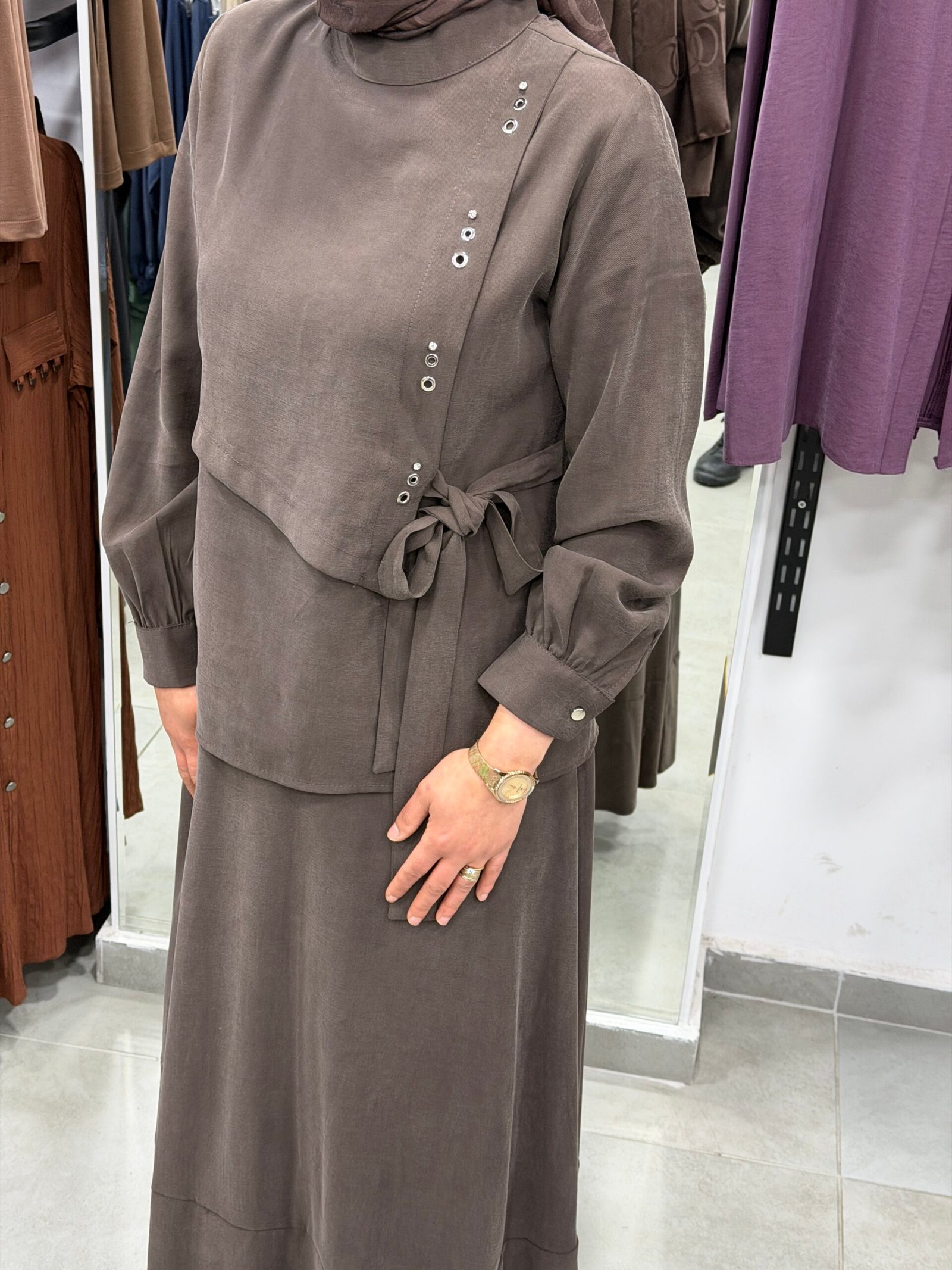 Tensel Cupra Asimetrik Detaylı Etekli Takım - Görsel 2