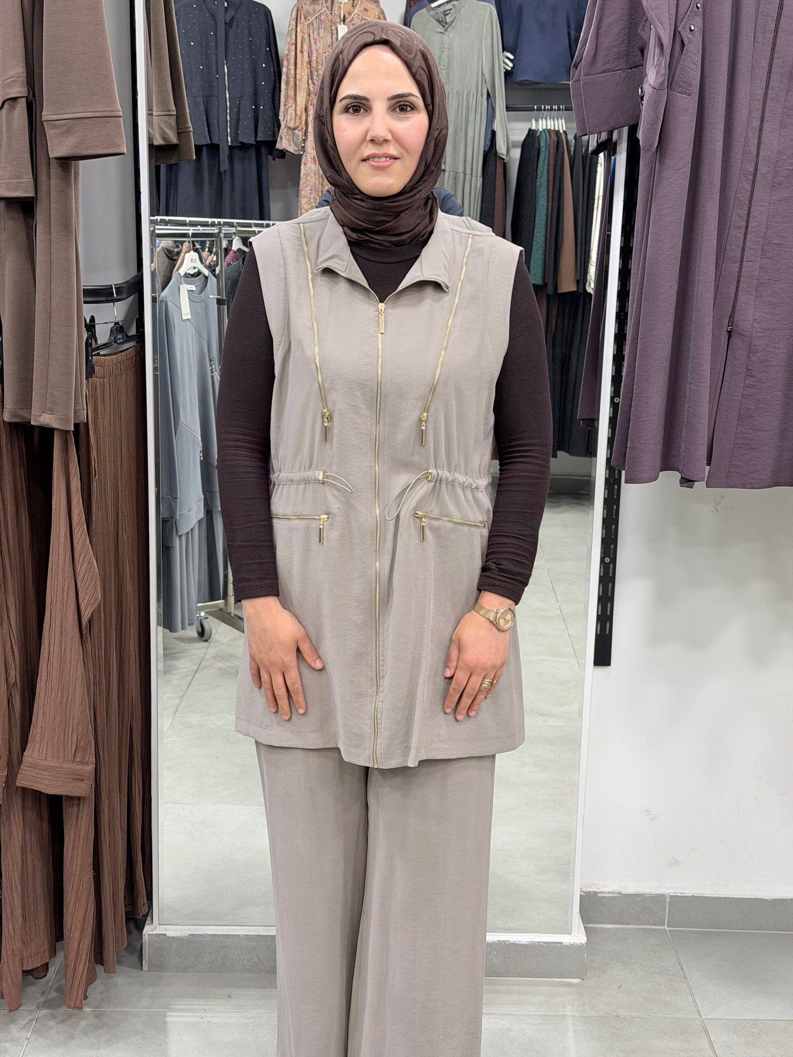 Premium Yelekli pantolonlu Takım